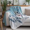 Tuniu Winter Snowman Landscape Fleece Blanket Sofa Bed Room Throw Soft Warm Cozy Gift