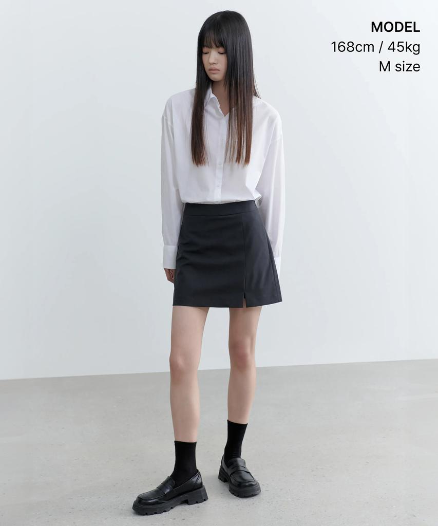 MUSINSA STANDARD WOMAN Women'S Cotton Nylon Oversized Shirt [White]