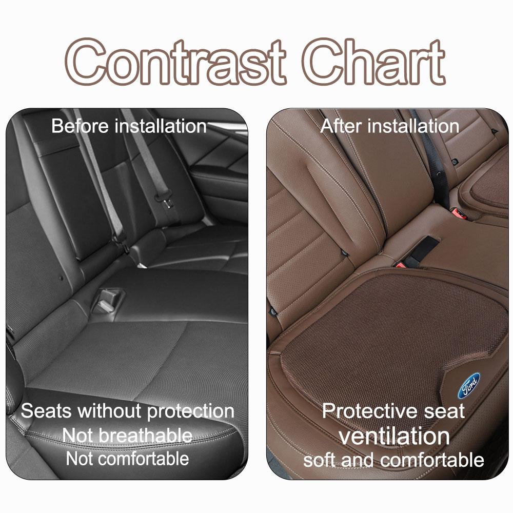 VCCO4 Car Breathable Anti-Slip Pad Seat Auto Accessories For Ford Fiesta Mondeo Fusion Explorer Mustang Escape Edge Ecosport Kuga ST lmjp0