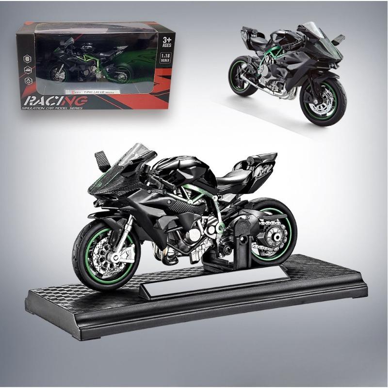 1PC 1:18 alloy motorcycle model Yamaha locomotive ornament simulation toy gift model car