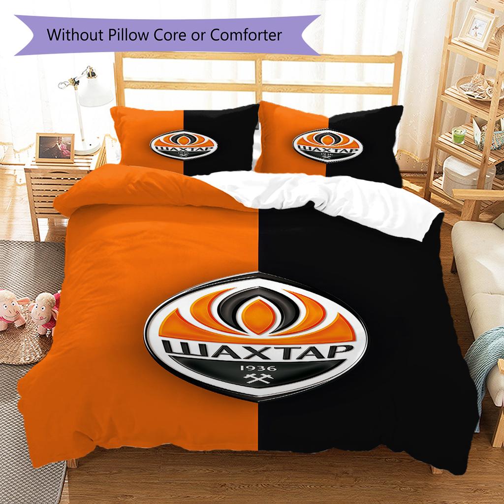 FC Shakhtar Donetsk RugPattern Bedding Quilt Set Quilt Cover Pillowcase Home Decoration Birthday Gift (1 * duvet cover + 2 * pillowcase, without core)