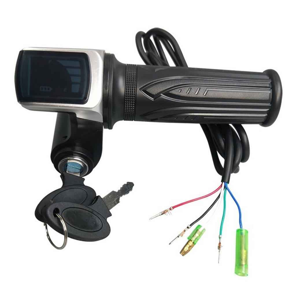 Electric Bike Throttle Grip Half Twist Accelerator Handle Comfortable Throttle for Commuting and Leisures