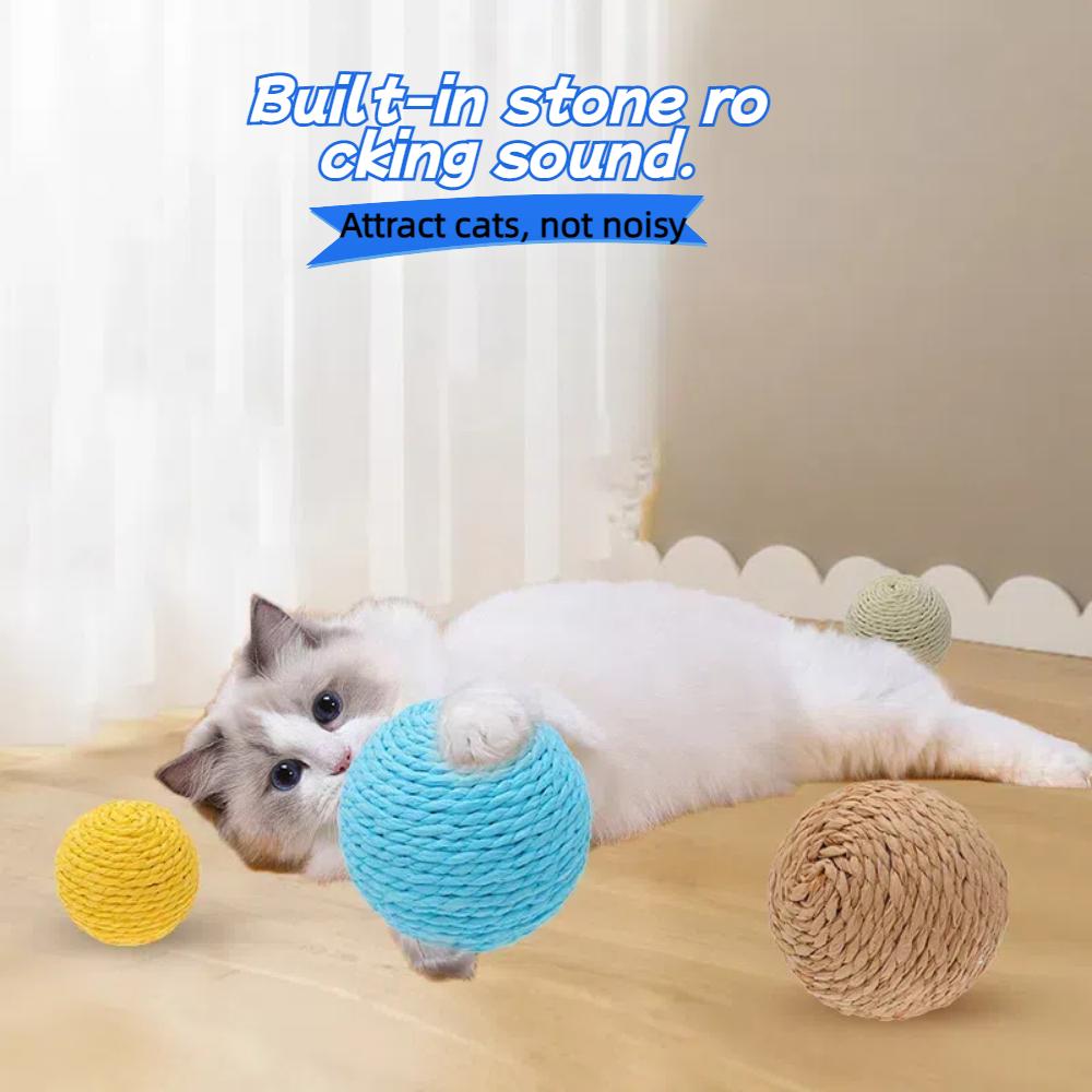 Игрушка для кошек, сизаль, мяч, супербольшой, самоподъемный, скука, артефакт, чтобы дразнить кошку, палка, моляры, устойчивый к укусам мяч