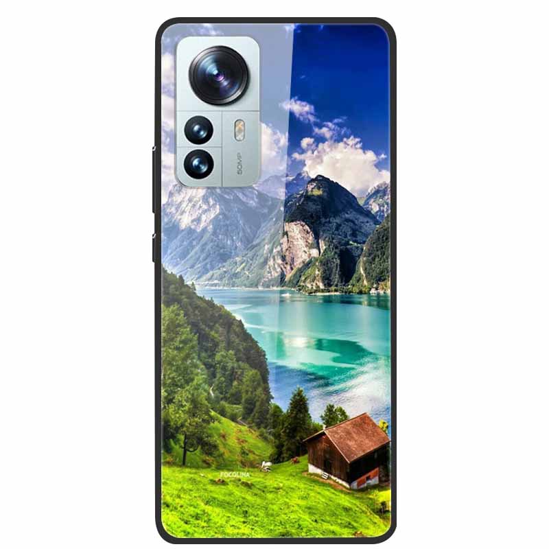 Чехол для Redmi Note 12S Закаленное Стекло Жесткая Задняя Крышка для Xiaomi Redmi Note 12 Note12 Pro 4G 5G Чехлы для Телефона Note12S 12 S 12Pro