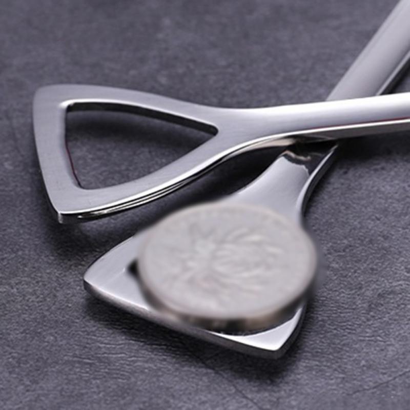 Лопата из нержавеющей стали, Серебряная ложка с плоской головкой, лопатка из нержавеющей стали, десертная ложка, квадратная лопатка