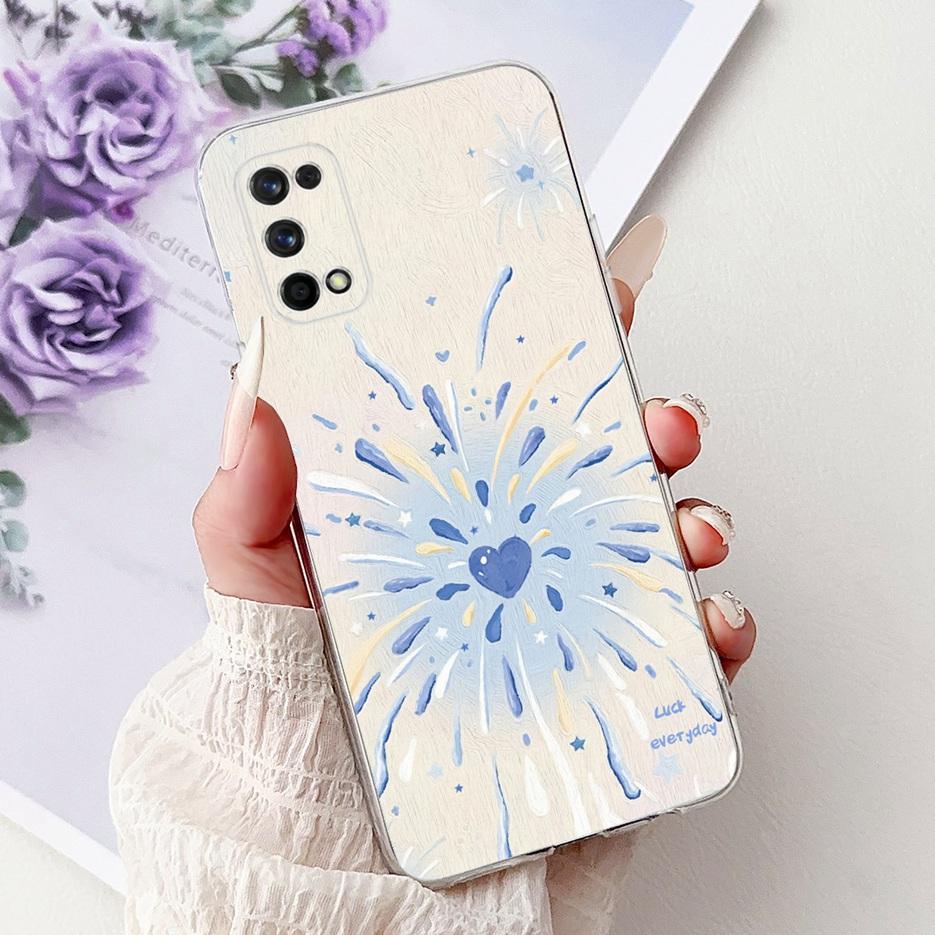 Чехол для Realme 7 Pro RMX2170, чехол с рисунком «Цветы», чехол из мягкого силикона для Realme 7 5G RMX2111, чехлы для Realme7 Pro
