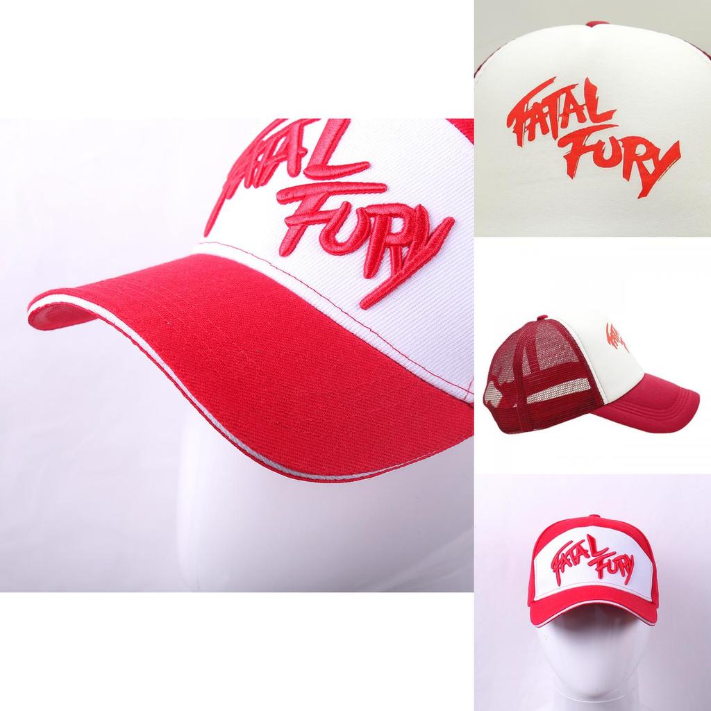 Fatal Fury Терри Богард Вышитая Хлопковая Бейсболка Хип-хоп Стиль