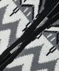 TRILLION Моющийся Нордический Жаккардовый Трикотаж на Молнии с Капюшоном 2-сторонний [Черный]