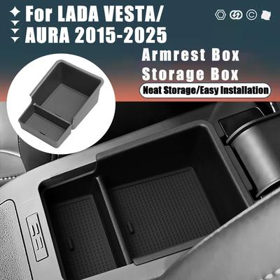 Для LADA VESTA/AURA 2015-2025 2016 2017 2018 Подлокотник Ящик для хранения Модификация Ящик для складывания и организации Автомобильные внутренние аксессуары