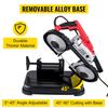 Portable Band Saw, with Removable Alloy Steel Base Cordless Band Saw, 5 Inch Cutting Capacity Hand held Band Saw,Variable Speed Portable Bandsaw,
