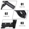 Bicycle Handlebar Bracket Extension Mount Holder for Bike Light Flashlight Speedometer(Black)