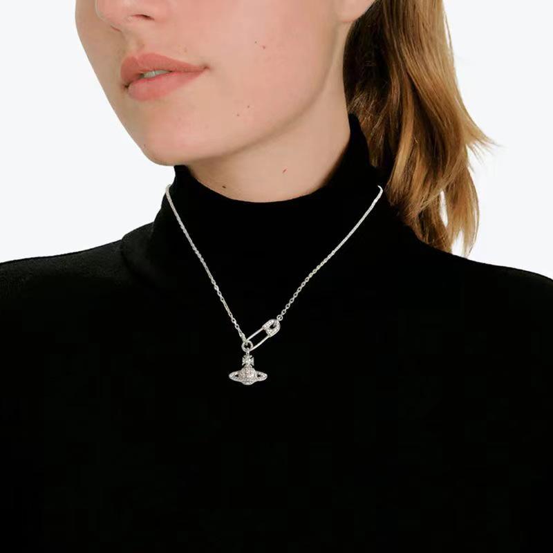 Роскошное брошь-колье императрицы Цыси: Элегантная, Универсальная, Высококачественная Ключичная Цепочка для Женщин