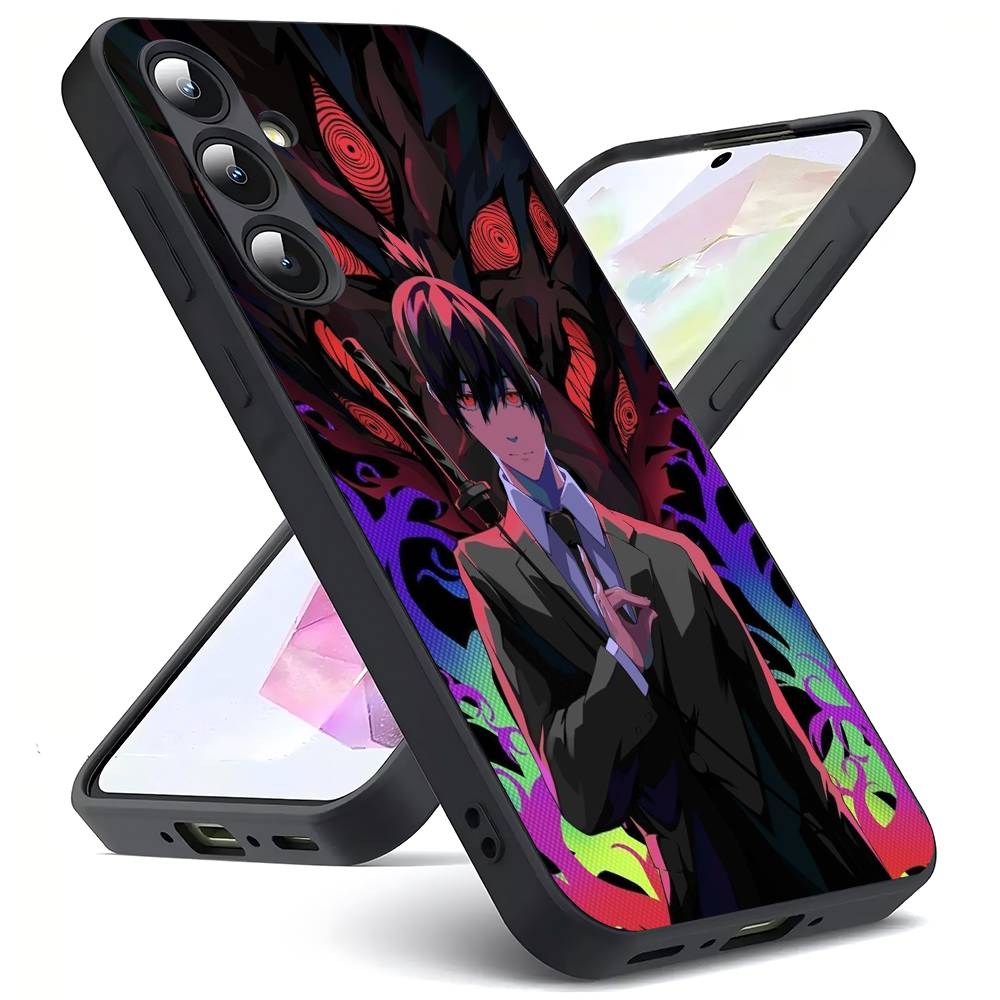 Аки Хаякава Для Samsung Galaxy S24 S23 Ultra S22 S21 Plus S20 Черный Мягкий Силиконовый Защитный Чехол
