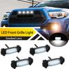 4 шт. Светодиодные фонари передней решетки для Toyota Tacoma PT228-35170 2016-2019 Янтарный/Белый свет Лампочки Светодиодные Абажуры для решетки Raptor
