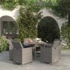 Day and Night - Day and Night Garden Dining Set 9 Pieces and Gray Synthetic Rattan Cushions