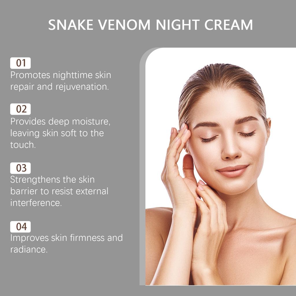 Snake Night Cream Daily Facial Care Deep Nourishing Facial Skin Delicate And Smooth