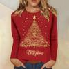Long Sleeve Shirts For Women Cute Print Graphic Tees Blouses Casual Plus Size Basic Tops Pullover Christmas