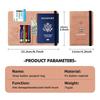 APG1  Rfid Blocking Passport Cover Travel Wallet Card Ticket Holder For Citroen C5 C1 C2 C6 C4L DS3 DS4 DS5 C-Elysee Grand Berlingo