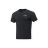 Li Ning Fitness Series Letter Logo Print Ice Feel Moisture Wicking Short Sleeve T-Shirt Men Tops Black ATST577-1