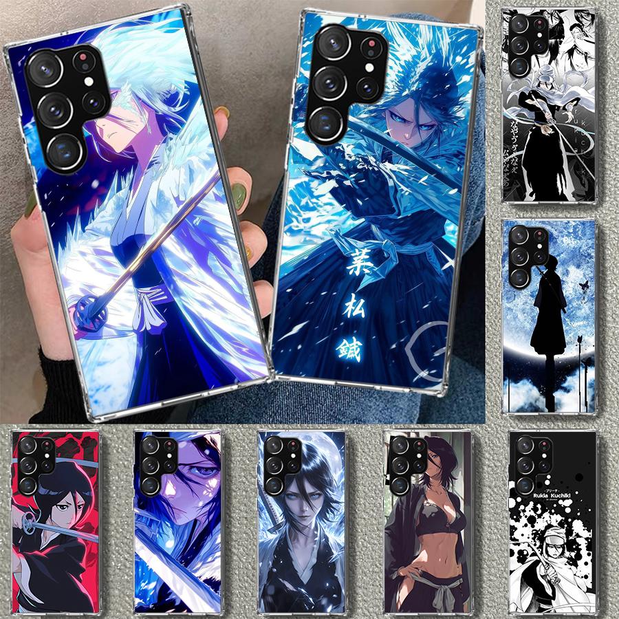 Чехол для телефона Bleach Кучики Рукия для Samsung Galaxy S26 S25 Edge S24 S23 Ultra S22 Plus S21 FE S20 + Художественный персонализированный Fundas