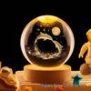 Индивидуальные 3D хрустальные шары-украшения с гравировкой светящегося логотипа