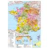 French Administrative Map,Art Poster for Home,Classroom,Indoor/Outdoor,Educational Poster,Travel Tool,Unframed
