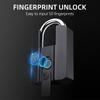 Fingerprint Lock with Key Backup USB Rechargeable Key/ BT TTLock APP/ Fingerprint Unlock Smart Keyless IP67 Waterproof Fingerprint Padlock Ideal