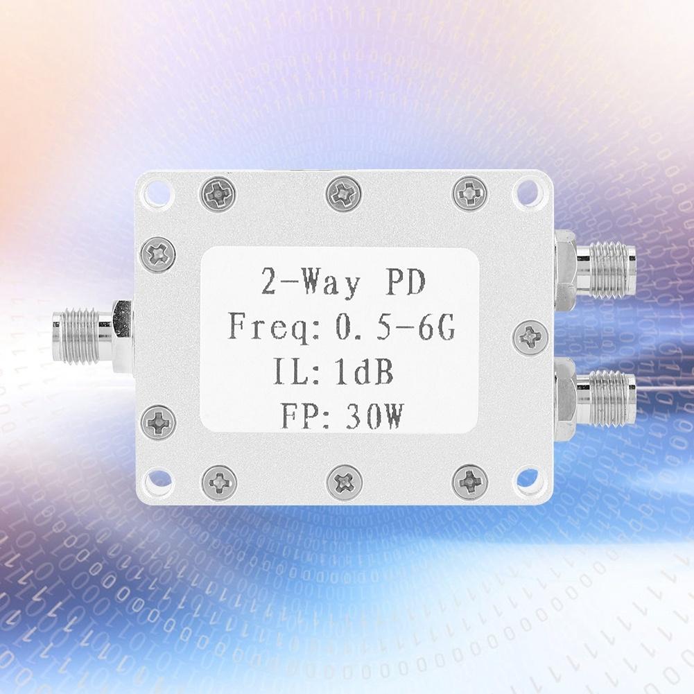 0.5-6GHz 30W RF Power Splitter 2-Way Power Divider Signal Power Splitter Module
