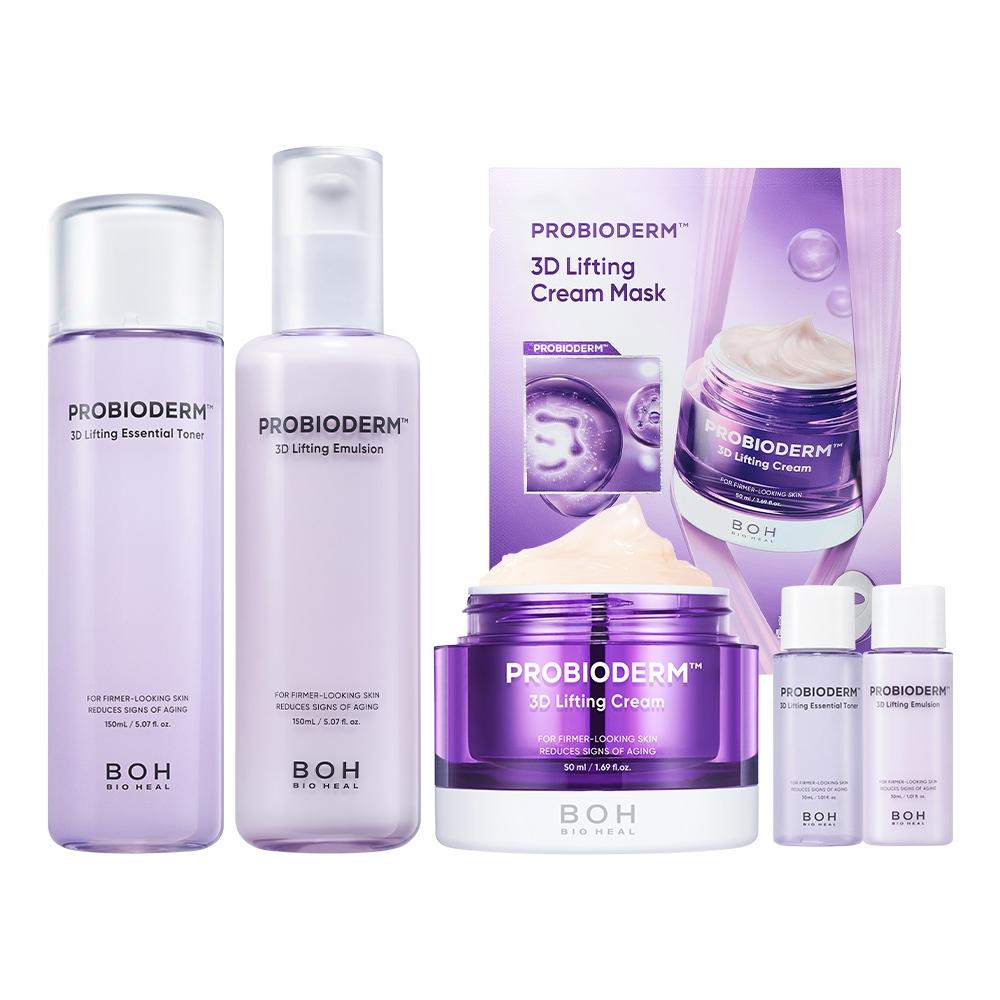 Biohealbo [максимальный Подарок Подарок] Biohealbo Probioderm 3D Лифтинг Уход за кожей Набор из 3 предметов Тонер+эмульсия+крем