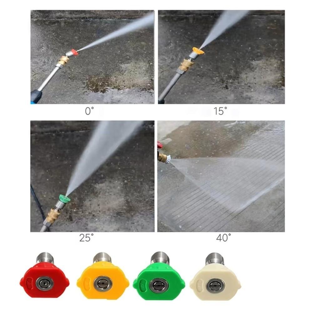 Rotating High Pressure Washer Tips Stainless Steel Rotary Spray Jet Tip Washer Adapter Garden