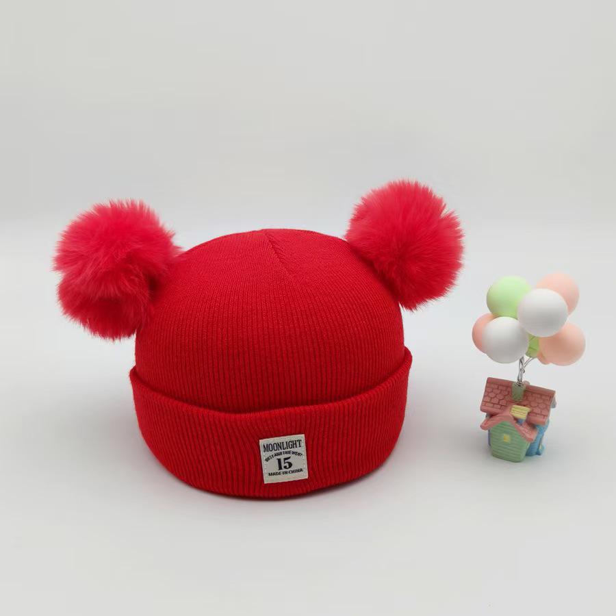 Уютная шапочка для младенца: Мягкая двухслойная шапка для мальчиков и девочек (0-12 месяцев) - Идеально для осени и зимы