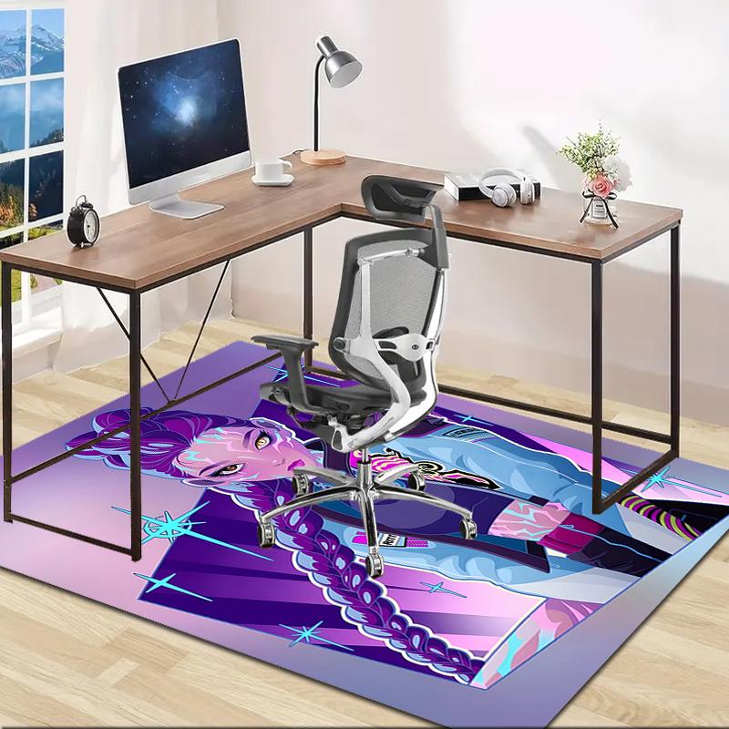 1pc KPop Demon Hunters RUMI3 Design Area Rug - Non-Slip, Soft & Cozy Floor Mat for Living Room, Bedroom, Office - Indoor/Outdoor Decorative Carpet