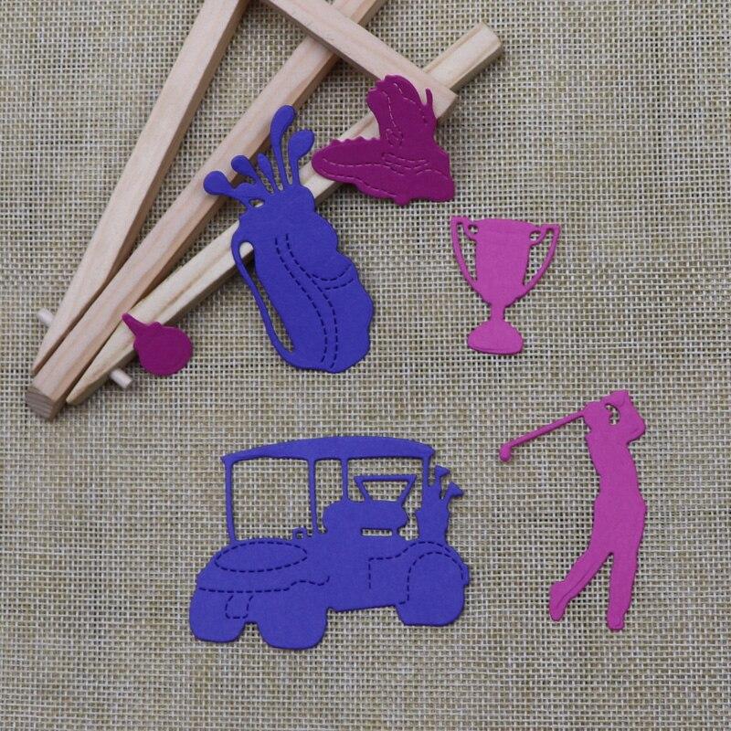 Сумка для гольф-клуба, обувь, тележка для трофеев, стальная рама, штампы для резки металла, поделки, штампы для изготовления карт