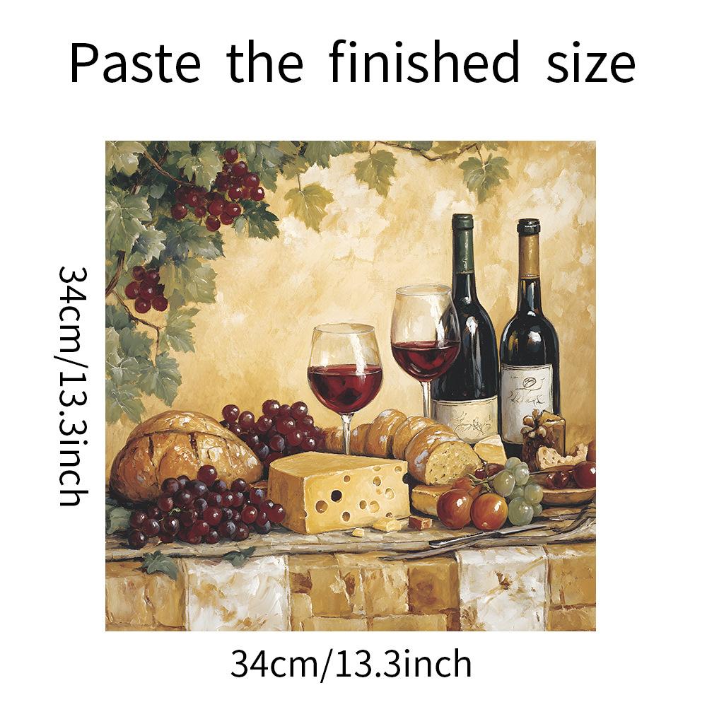 Еда и вино Стол Плакат Кухня Ресторан Варочная панель Фон Ландшафтный дизайн Декоративные наклейки