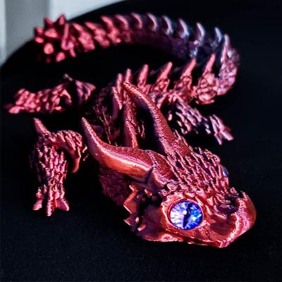 Новые 3D-печатные фигурки Магический Дракон Подвижные суставы Игрушка-непоседа Вращающееся Сочлененное украшение-дракон Подарок для снятия стресса Ребенок