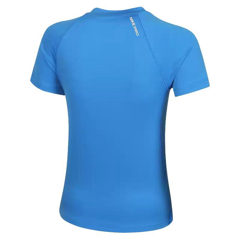 Nike Футболки женские синие с круглым вырезом умеренные FV7843-435