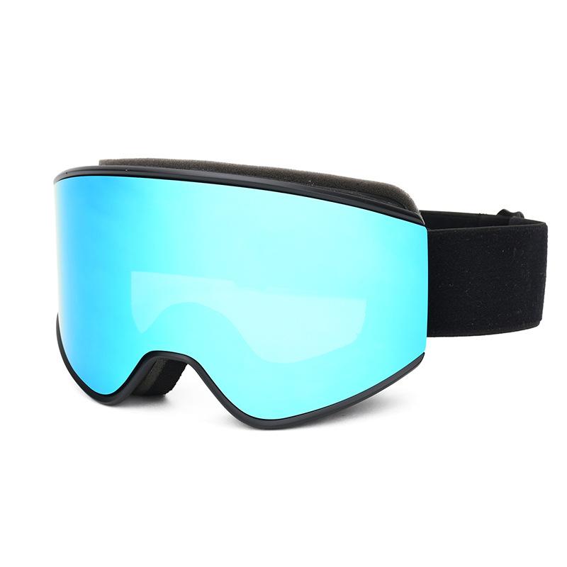 Magnetic ski goggles oem OEM source tpupc Double-layer anti-fog cylindrical ski goggles