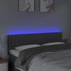 VidaXL LED Headboard Bedroom Furniture Double Bed Accessory Head of Bed Frame Interior Dark Grey 3121849