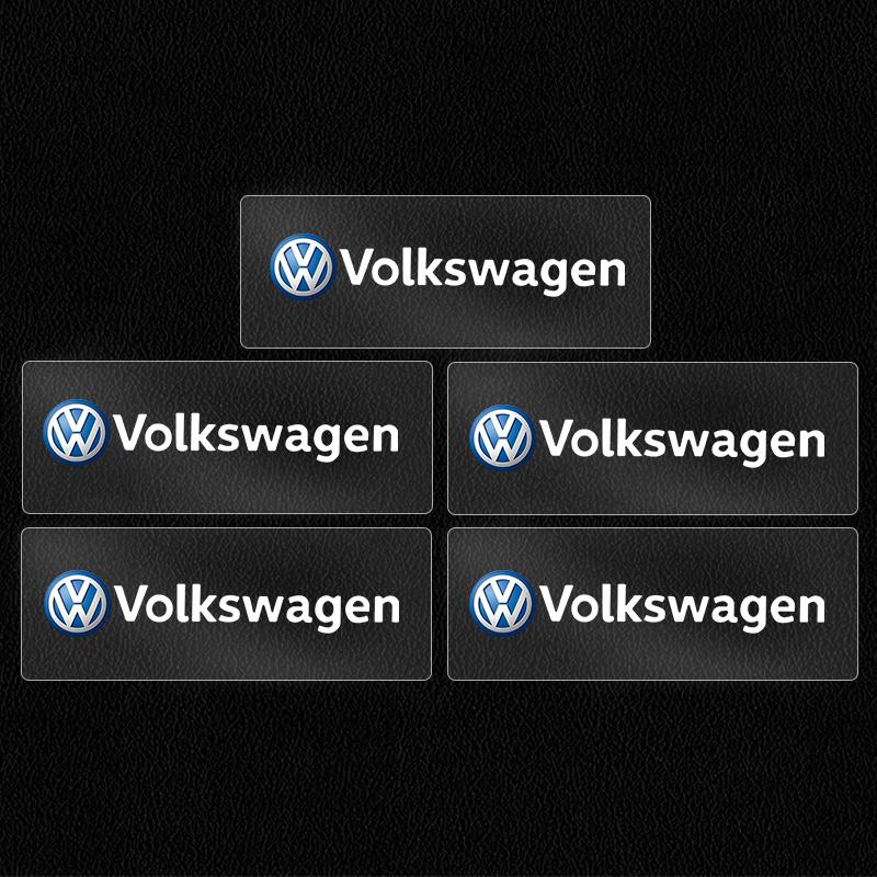 5/10pcs Car Interior Sticker Central control Decals Emblem Badge Car Styling For Volkswagen VW GTI Rline Golf Polo Passat Tiguan QC0