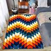 Geometric Chevron carpet Non-slip rug suitable for living room and bedroom sofas
