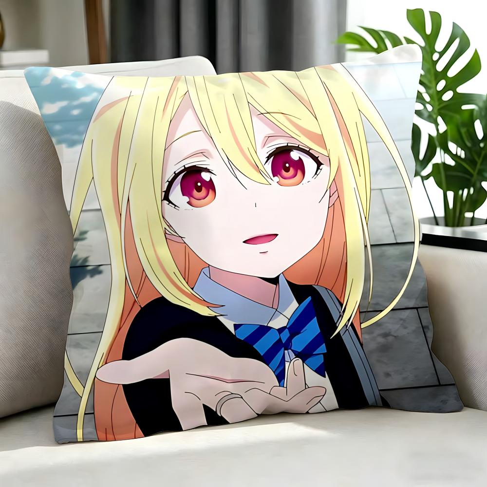 Anime Foolish Angel Dances With The Devil Cushion Cover Cushion Cover Set 4Pcs 50X50 45X45 40X40 Pillowcase Decorative Sofa Home