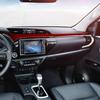2Pcs Red Carbon Fiber Interior Console Dashboard Cover Trim For Toyota Hilux