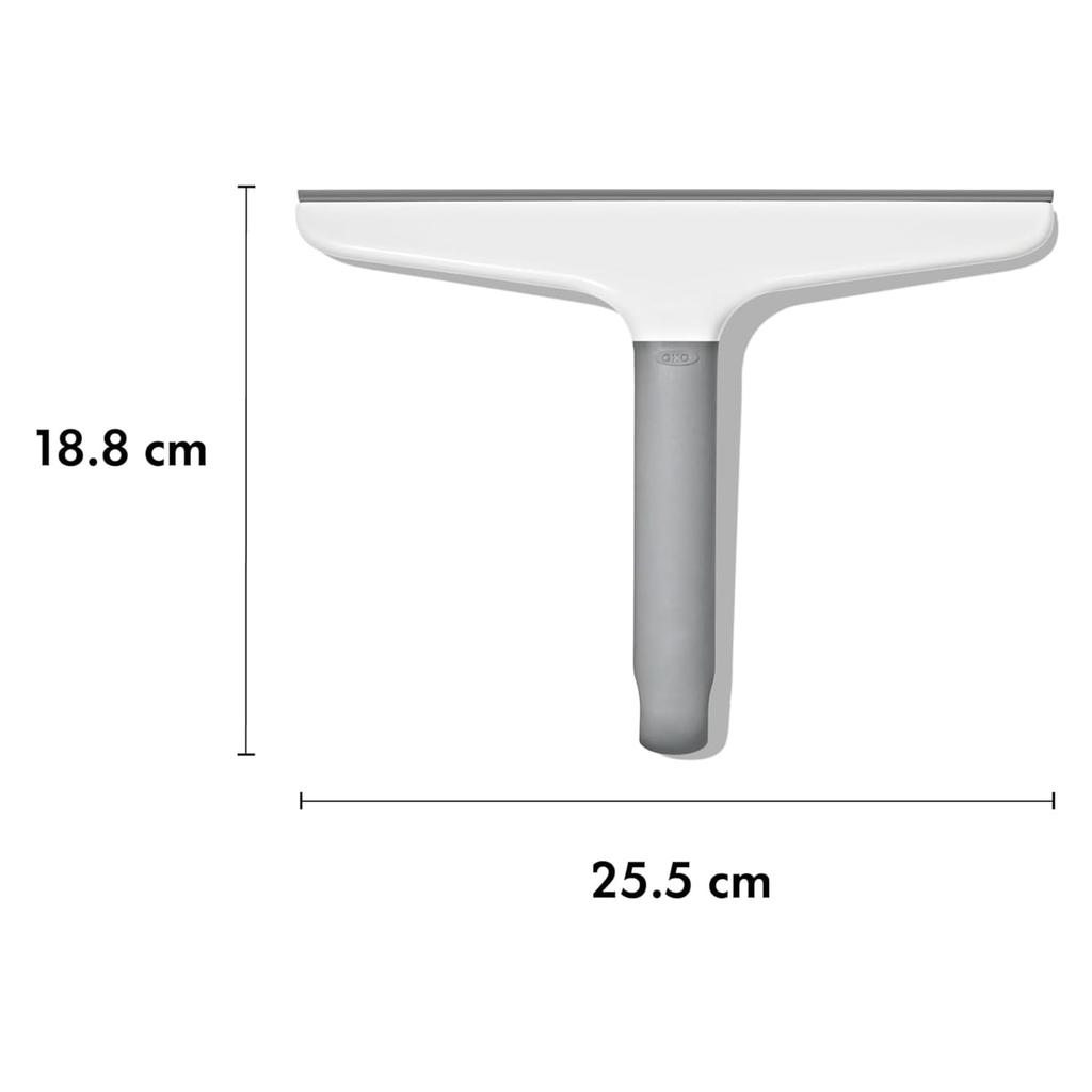 OXO Water Bathroom Window Drainer, Wiper, Cleaner, Multi-Squeegee