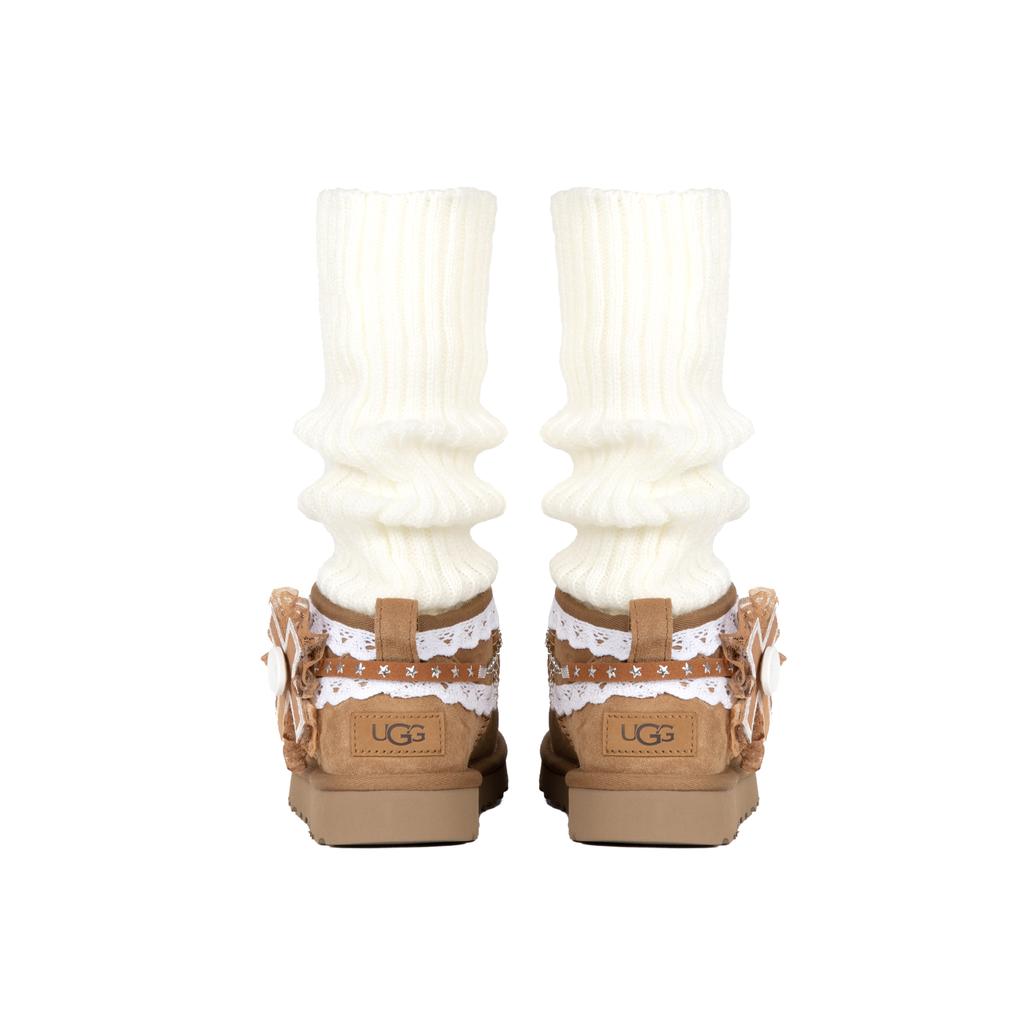 UGG КЛАССИЧЕСКИЕ УЛЬТРА МИНИ Снежные ботинки из овчины Женские Коричневые 1116109-CHE(Команда186-)