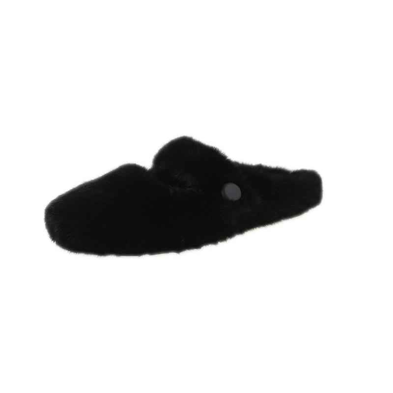 Модные женские тапочки весна/осень с круглым носком на плоской подошве для женщин, туфли без застежек с закрытым носком, модные туфли на платформе однотонного цвета для активного отдыха