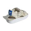 Adidas Originals 360 3.0 Sandals Casual Versatile Shock Absorbing Durable Kids Sandals Kids Sandals Gray White IE7956