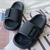 Fashion Kidmi Women's Summer Home Slippers New Thick-soled Single-Buckle Slippers Comfortable Bathroom Sole Couple Slippers EVA Slippers