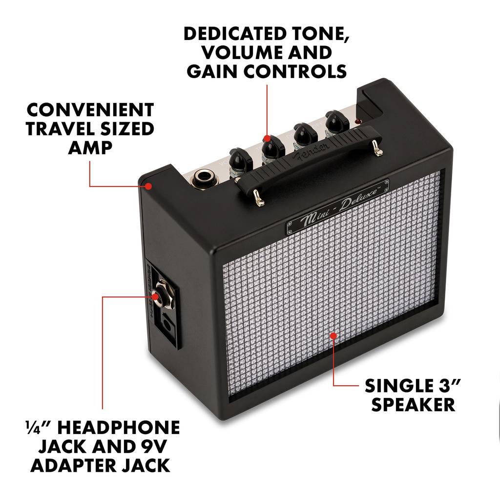 Мини-комбоусилитель для электрогитары Deluxe - Черный