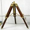 Timber Tripod Floor Lamp Stand Teak Wood Solid Lamp Stand Natural Wood Decor Without Shade