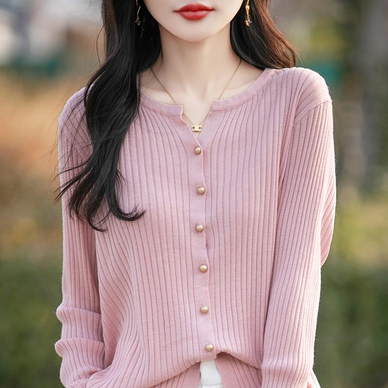 Женский легкий кардиган из 50% шерсти и 50% шелка Mulberry — универсальный трикотаж на все 4 сезона для комфорта и стиля в любое время года